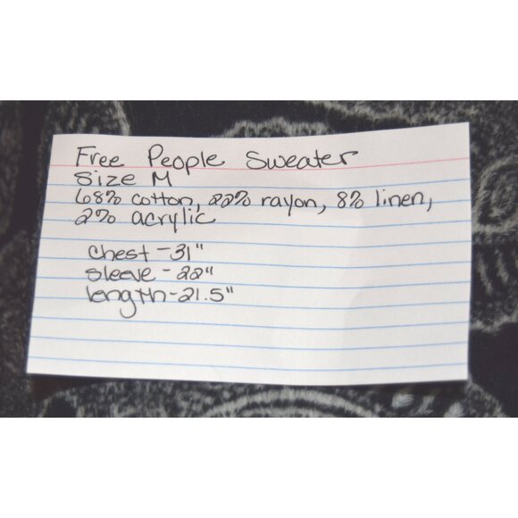 Free People Striped Sweater size Medium - Picture 4 of 4